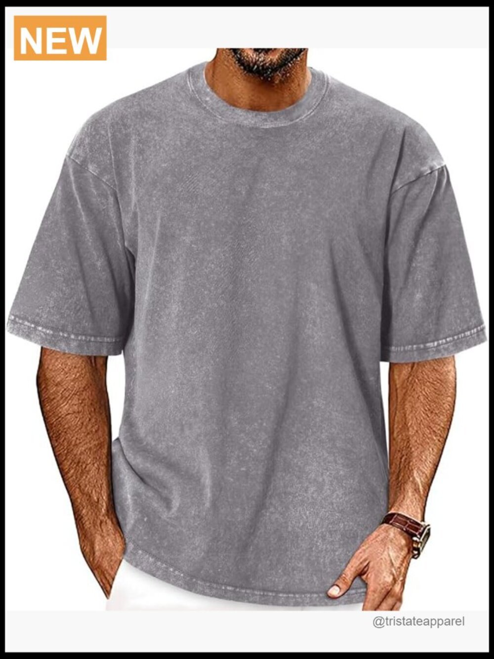 Men's Oversized Vintage T-Shirt Loose Fit Heavy Cotton Tee